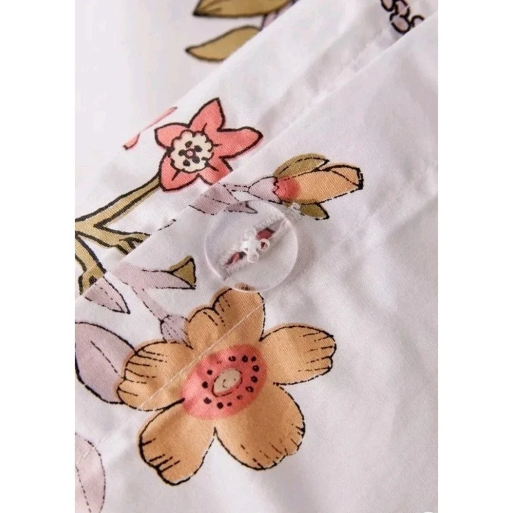 Urban Outfitters Home Myla Floral Full/Double Duvet Cover W/ 2 Pillowcases 78x86